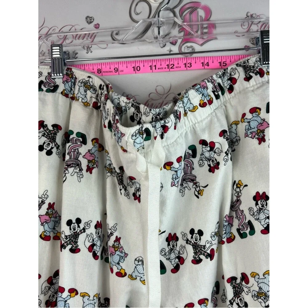 Disney pants pj Cream Lounge Pants with Multicolor Mickey & Friends Print - Picture 5 of 9
